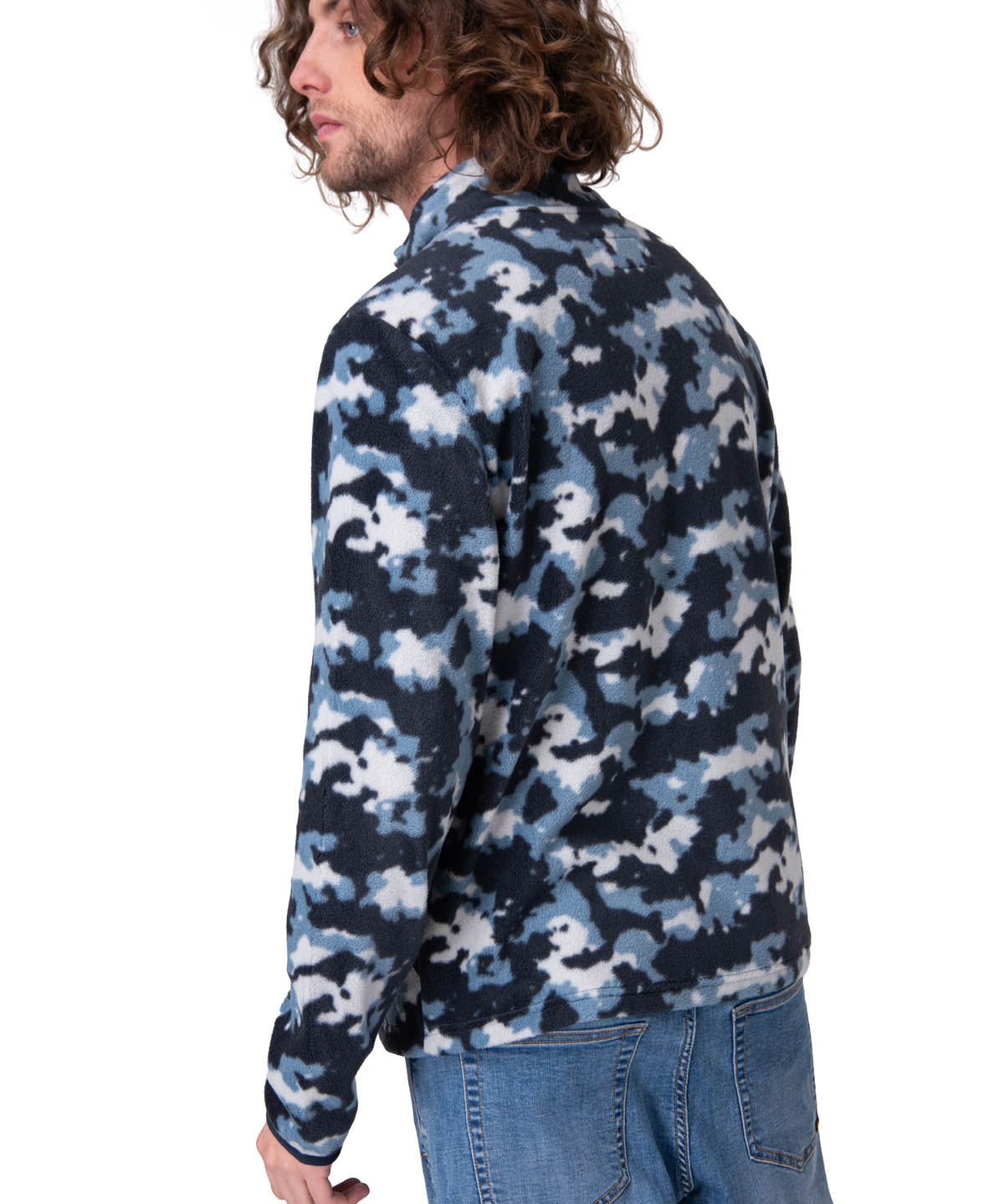 Polar Hombre Microfleece Full Zip Azul