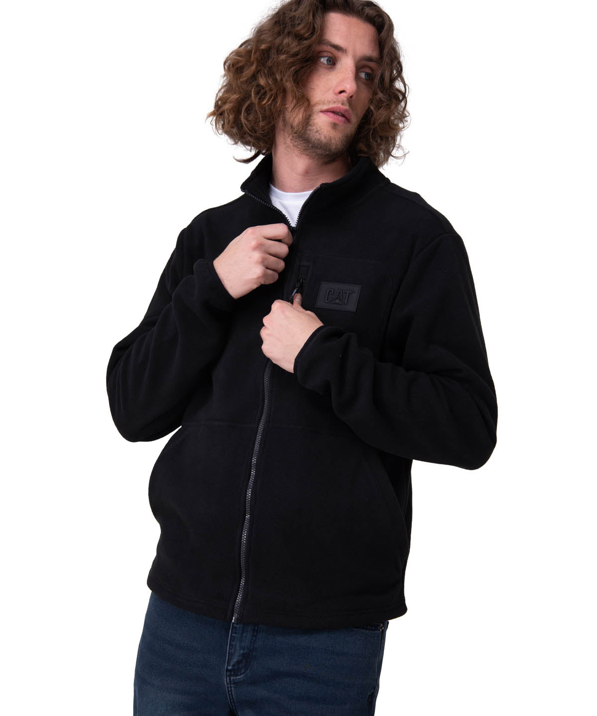 Polar Hombre Microfleece Full Zip Negro