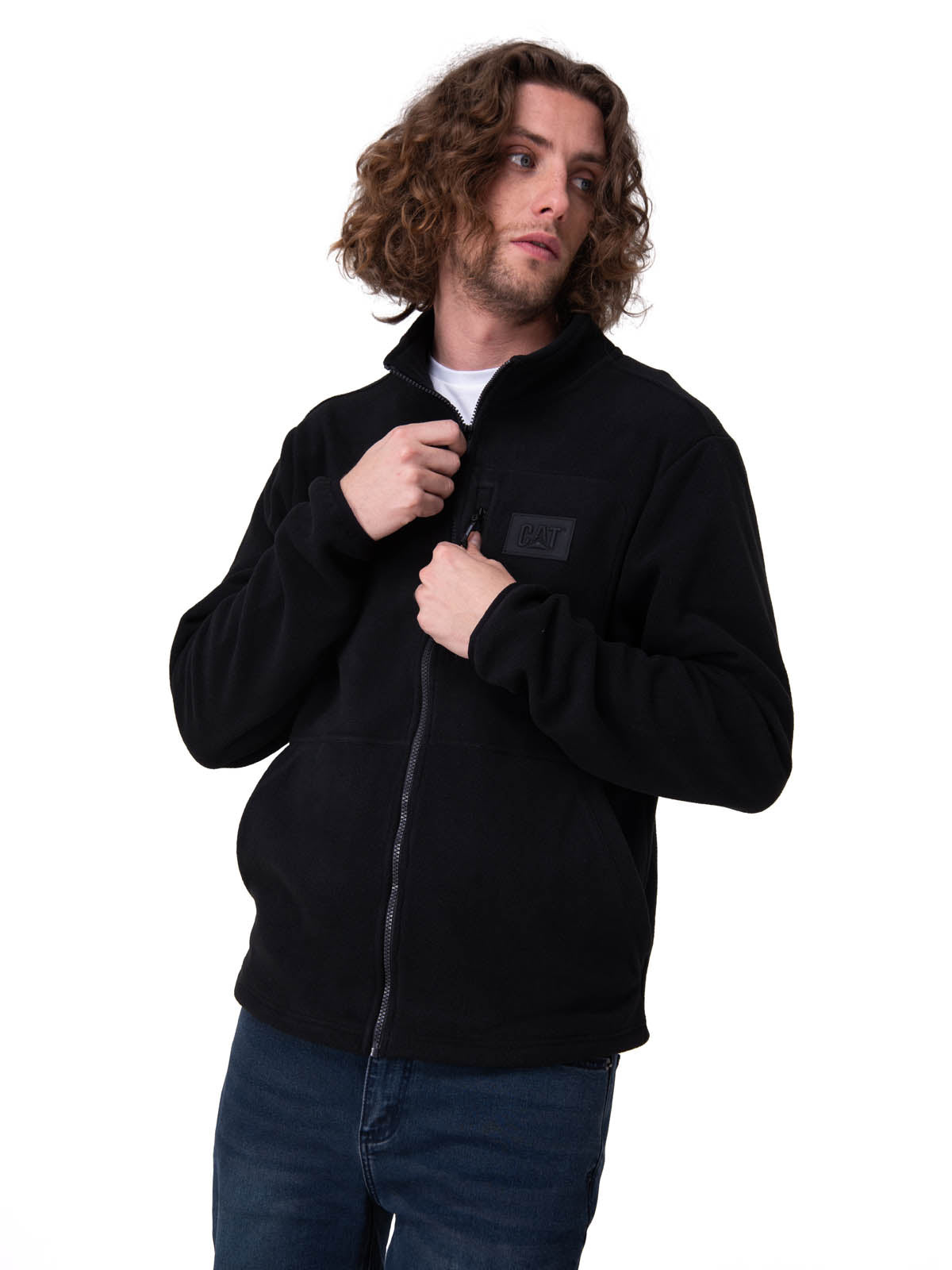 Polar Hombre Microfleece Full Zip Negro