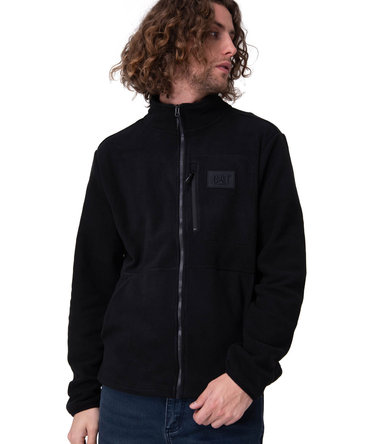 Polar Hombre Microfleece Full Zip Negro