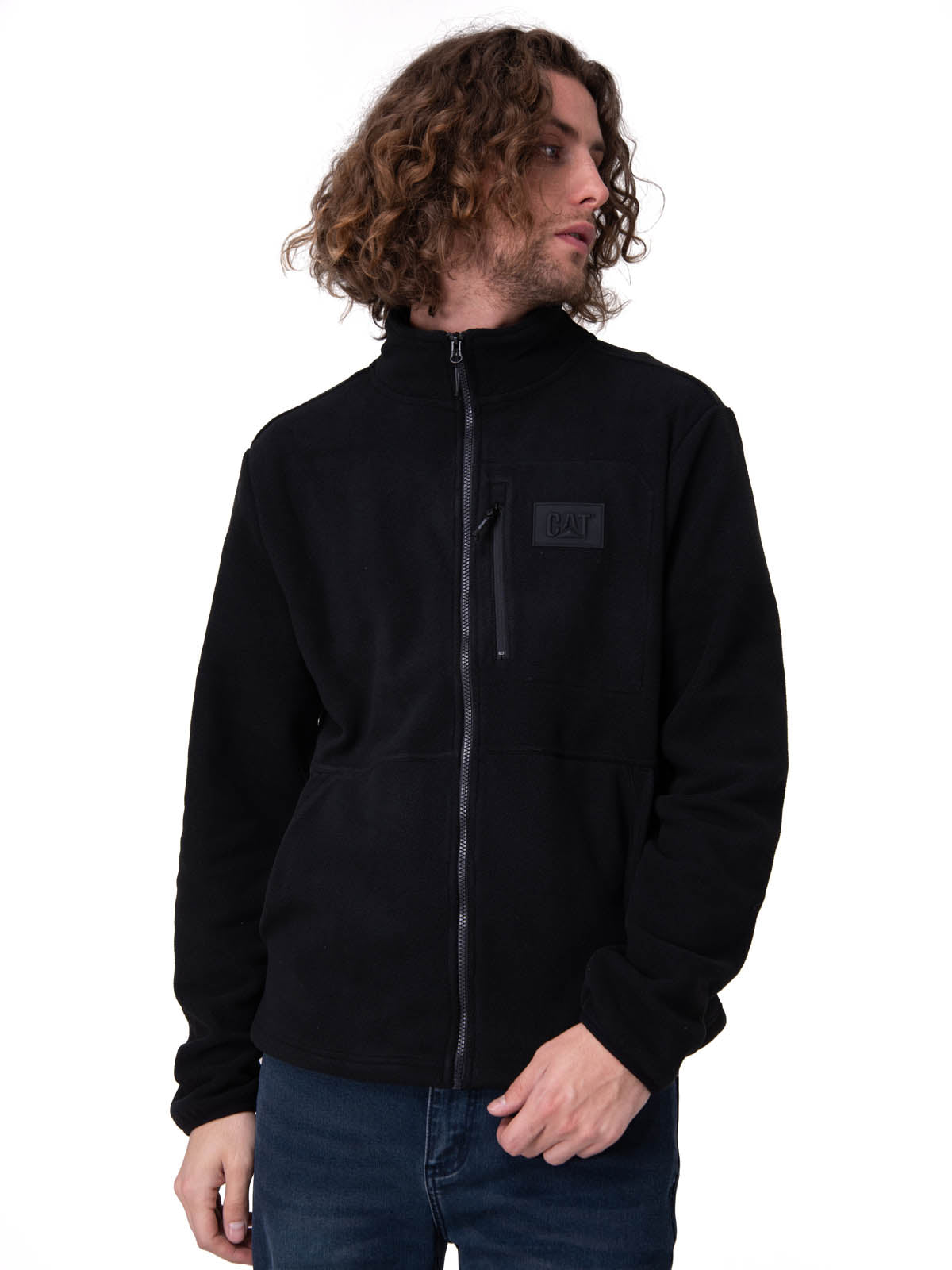 Polar Hombre Microfleece Full Zip Negro