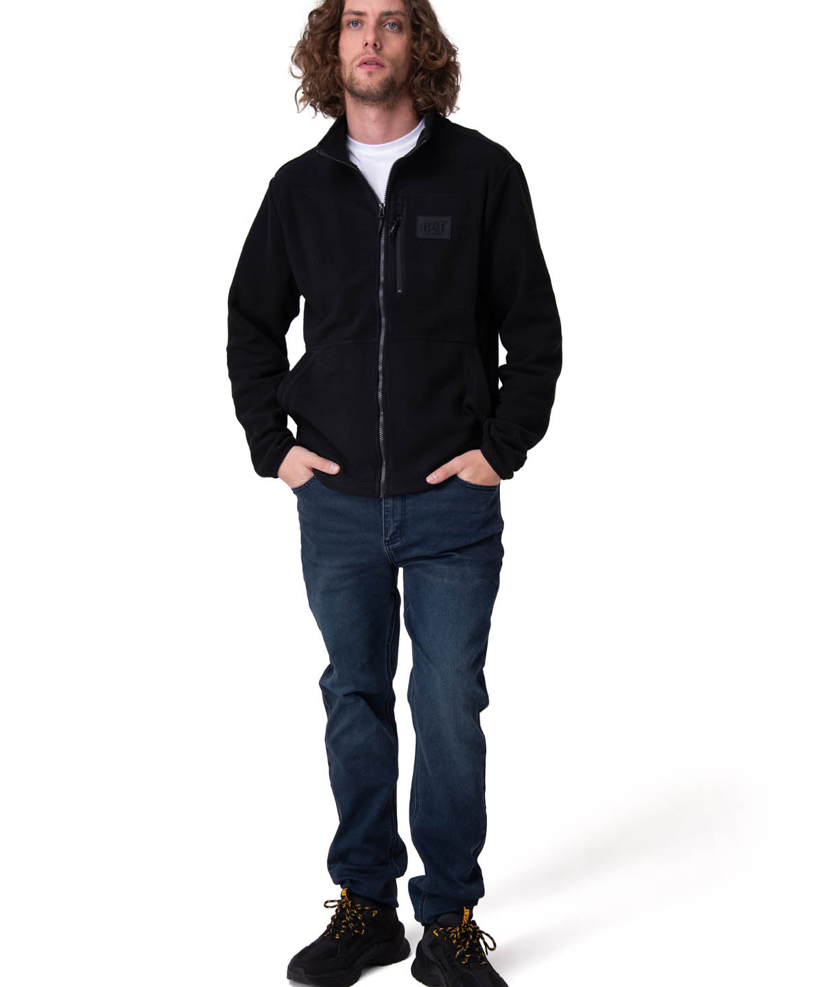 Polar Hombre Microfleece Full Zip Negro