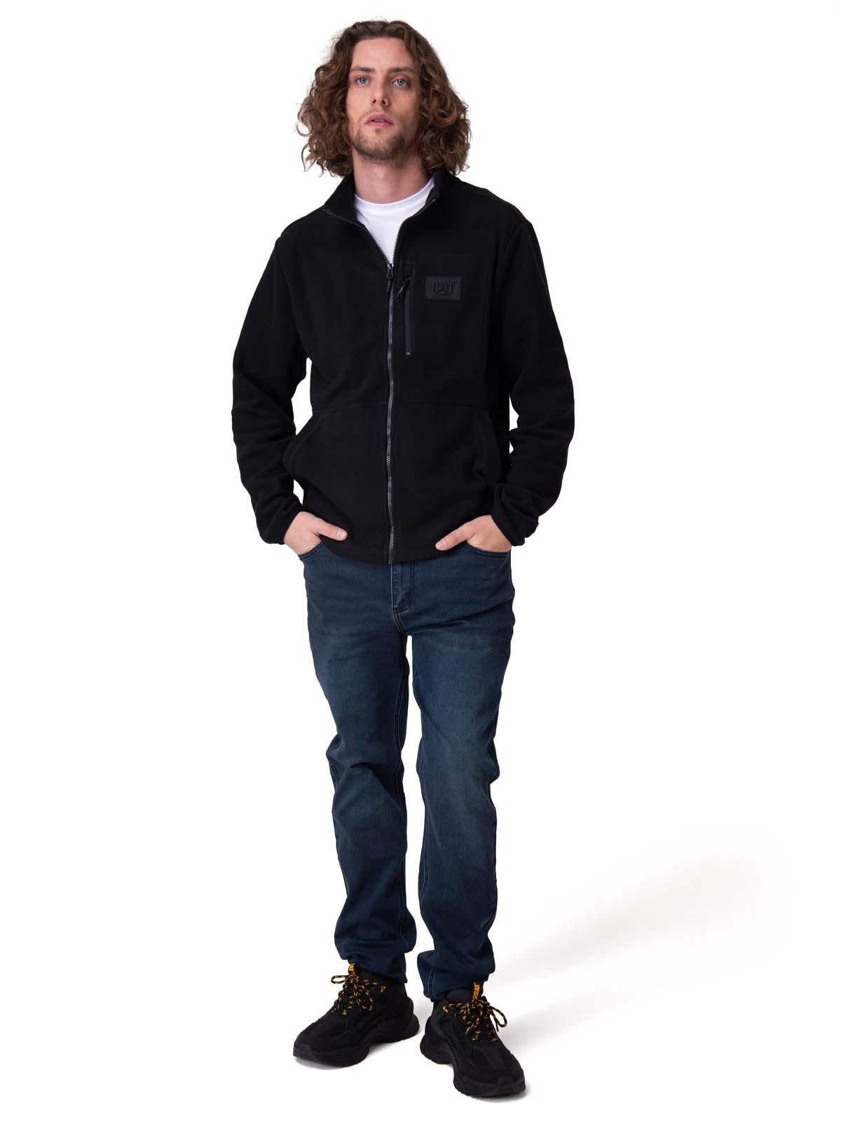 Polar Hombre Microfleece Full Zip Negro
