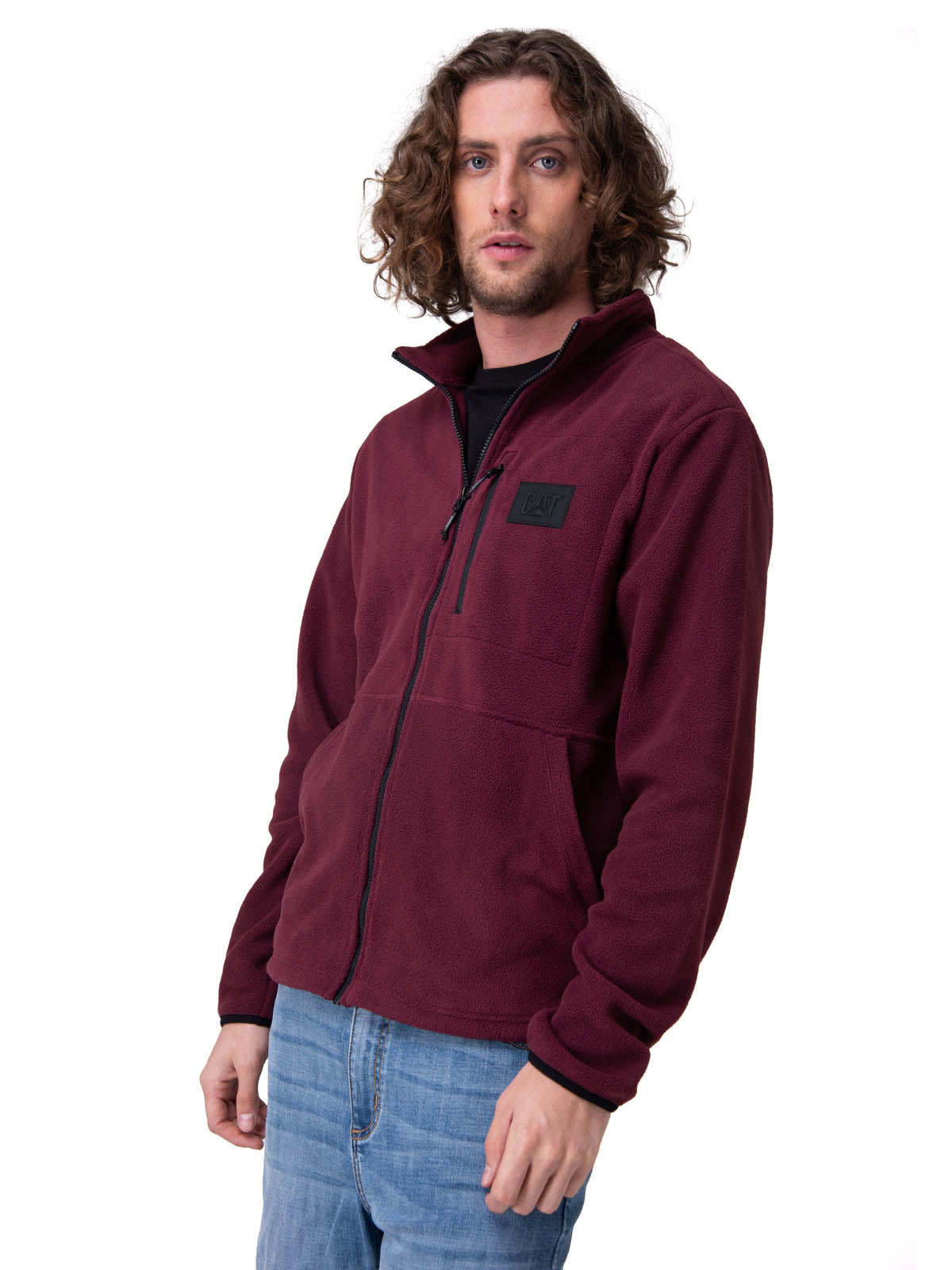Polar Hombre Microfleece Full Zip Morado