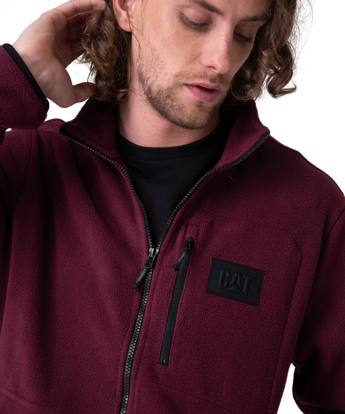Polar Hombre Microfleece Full Zip Morado
