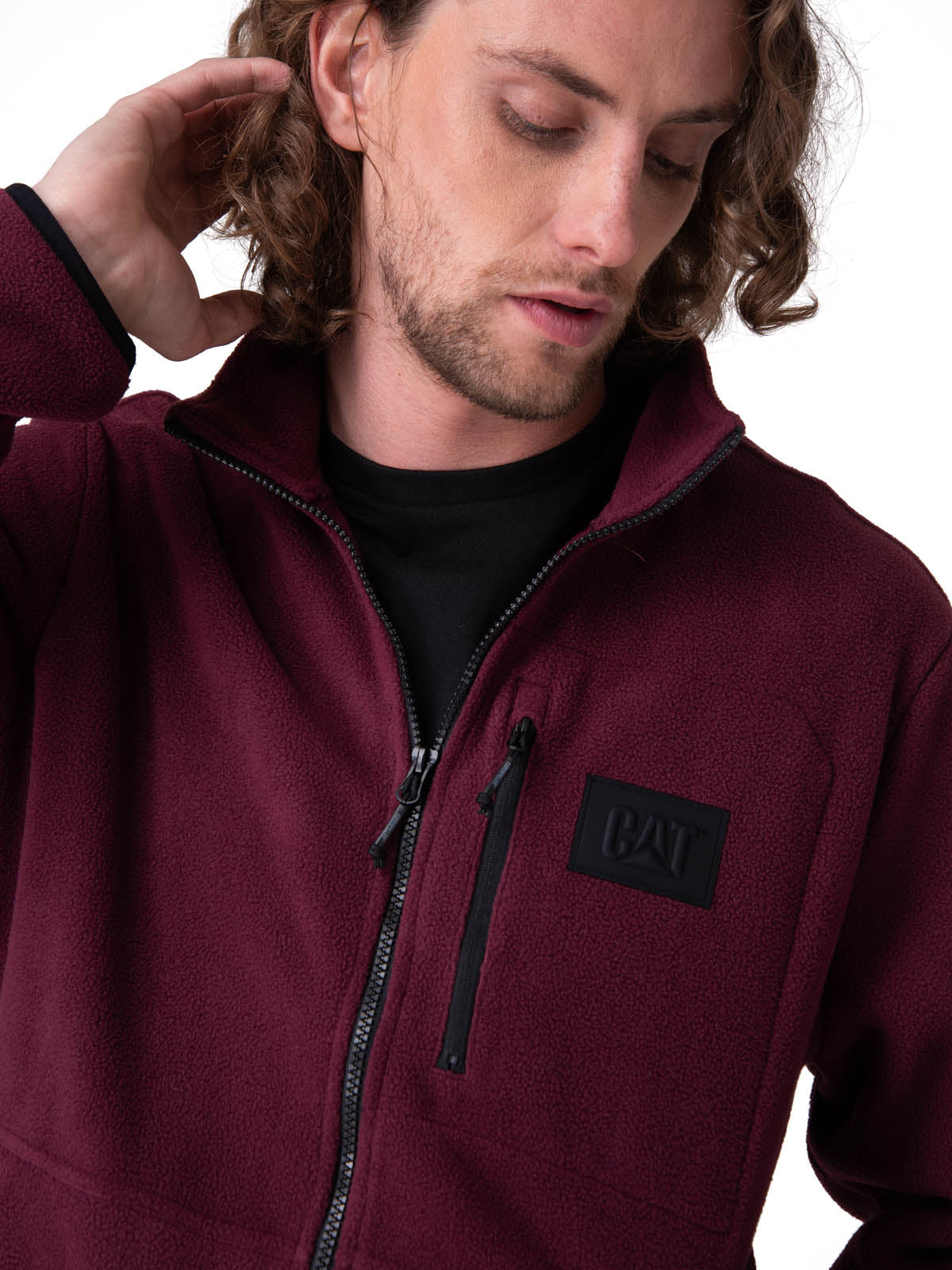 Polar Hombre Microfleece Full Zip Morado