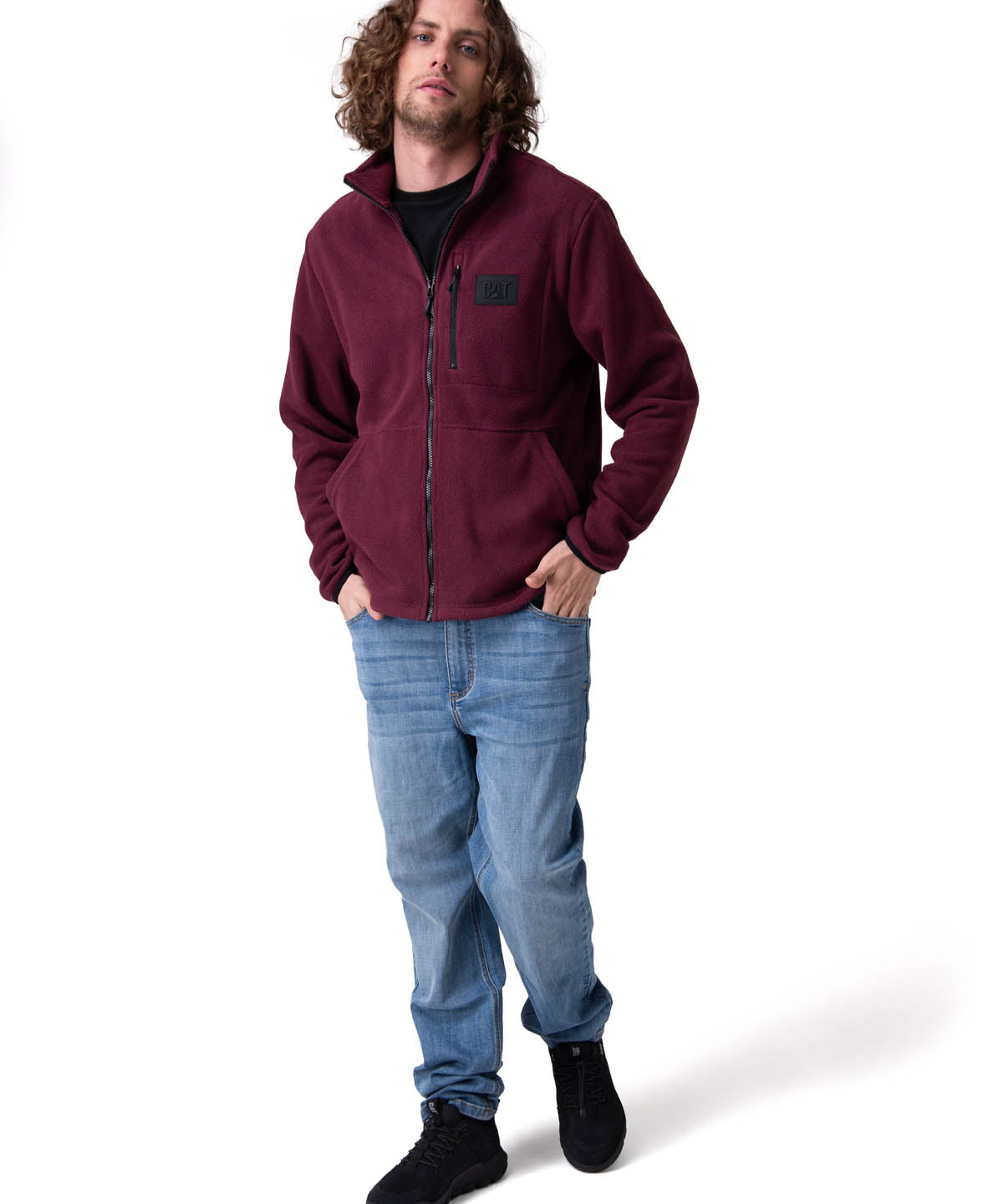 Polar Hombre Microfleece Full Zip Morado
