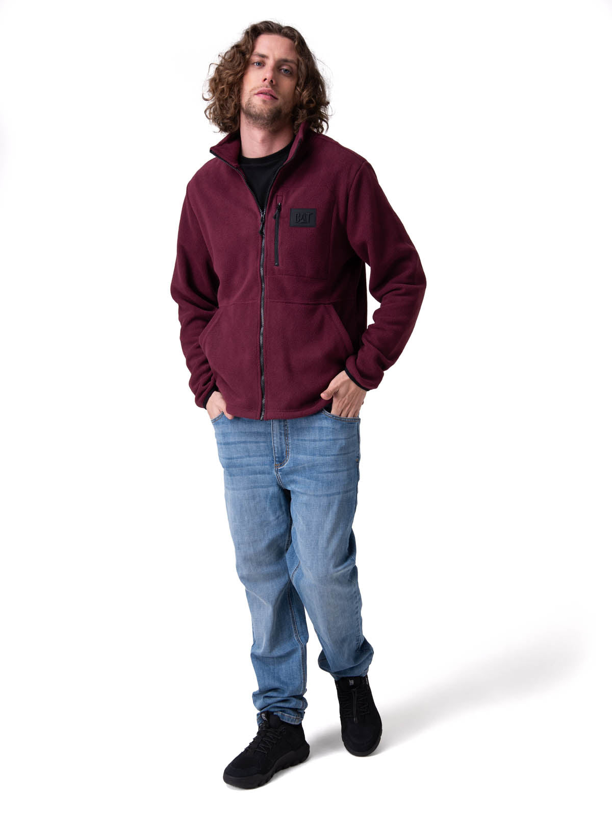 Polar Hombre Microfleece Full Zip Morado