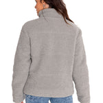 Polar Casual Mujer Insulated Full Zip Teddy Jacket Gris Cat