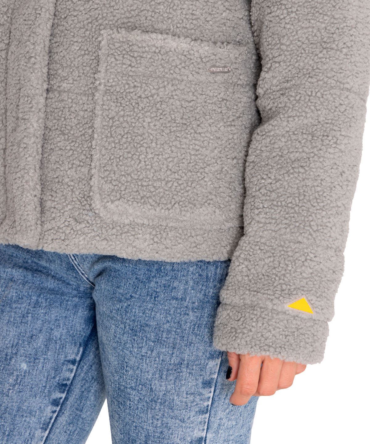 Polar Casual Mujer Insulated Full Zip Teddy Jacket Gris Cat