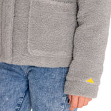 Polar Casual Mujer Insulated Full Zip Teddy Jacket Gris Cat