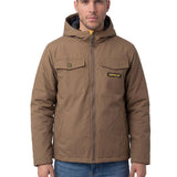 Chaqueta Hombre Heavyweight Insulated Hooded Work Café Cat