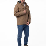 Chaqueta Hombre Heavyweight Insulated Hooded Work Café Cat