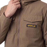 Chaqueta Hombre Heavyweight Insulated Hooded Work Café Cat