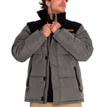 Parka Casual Hombre Heavyweight Insulated Puffer Jacket Gris Cat