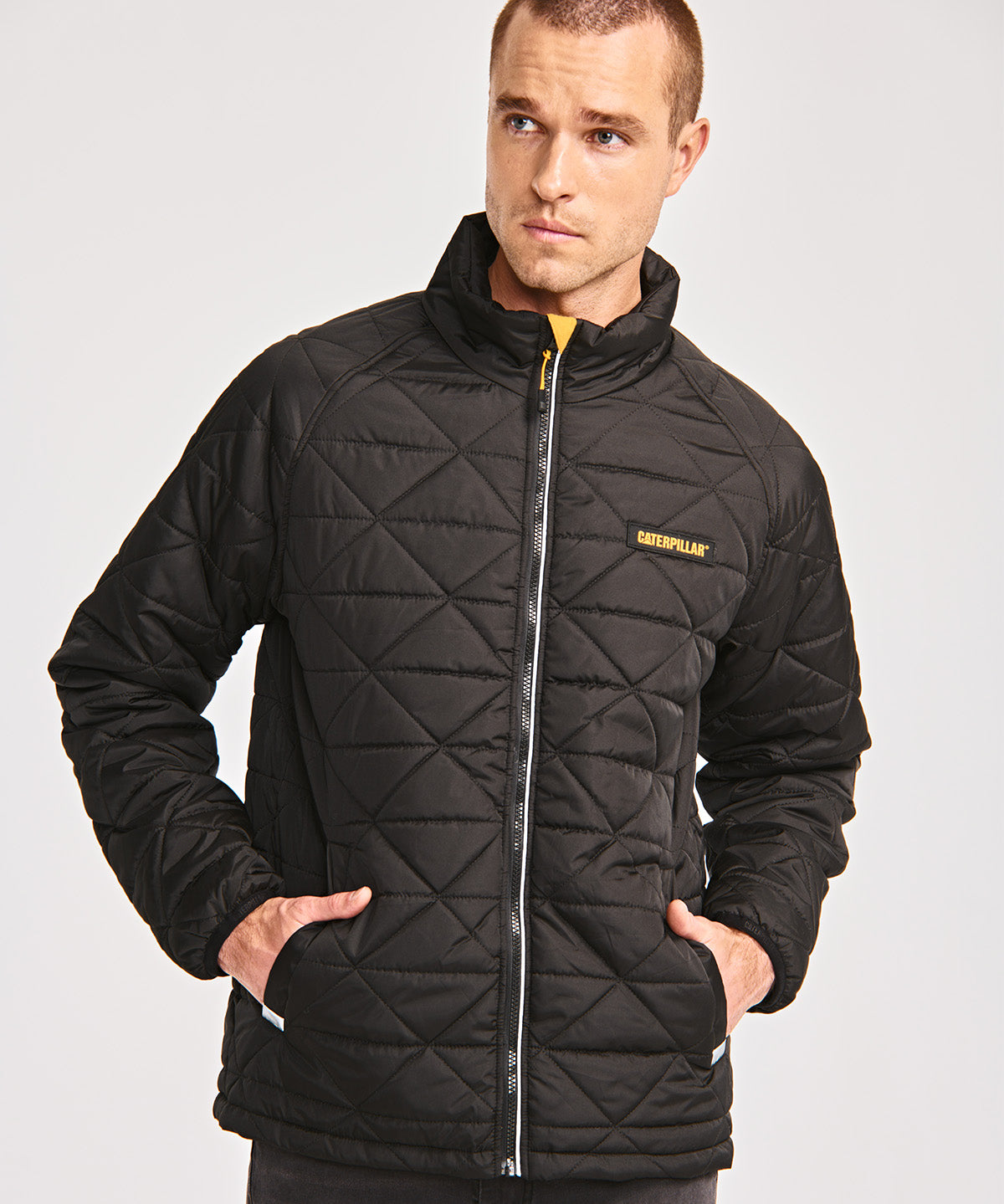 Chaqueta Casual Hombre MEDIUMWEIGHT INSULATED TRIANGLE QUILTED JACKET Negro CAT