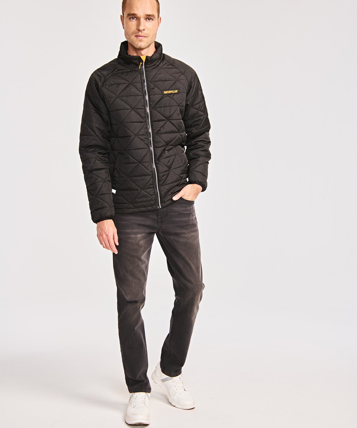 Chaqueta Casual Hombre MEDIUMWEIGHT INSULATED TRIANGLE QUILTED JACKET Negro CAT