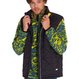 Chaqueta Sin Mangas Casual Hombre Mediumweight Insulated Triangle Quilted Vest Negro Cat