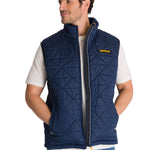 Chaqueta Sin manga Casual Hombre MEDIUMWEIGHT INSULATED TRIANGLE QUILTED VEST Azul CAT