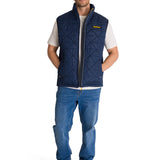 Chaqueta Sin manga Casual Hombre MEDIUMWEIGHT INSULATED TRIANGLE QUILTED VEST Azul CAT