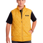 Chaqueta Sin manga Casual Hombre MEDIUMWEIGHT INSULATED TRIANGLE QUILTED VEST Amarillo CAT