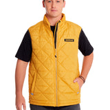 Chaqueta Sin manga Casual Hombre MEDIUMWEIGHT INSULATED TRIANGLE QUILTED VEST Amarillo CAT
