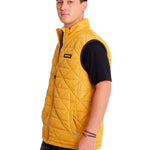 Chaqueta Sin manga Casual Hombre MEDIUMWEIGHT INSULATED TRIANGLE QUILTED VEST Amarillo CAT