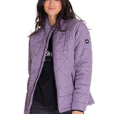 Parka Manga Larga Mujer W Mediumweight Insulated Triangle Quilted Lila Cat