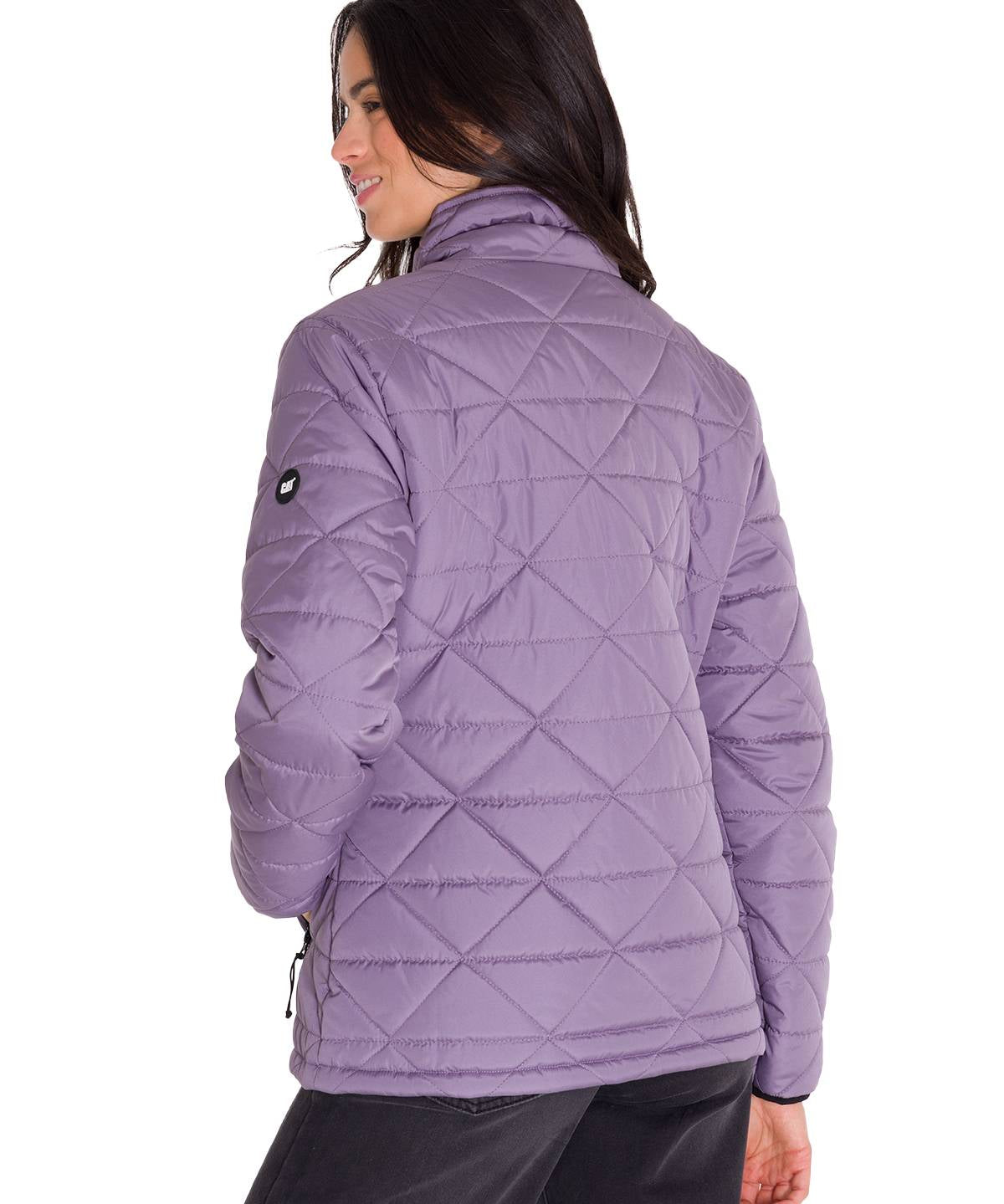 Parka Manga Larga Mujer W Mediumweight Insulated Triangle Quilted Lila Cat
