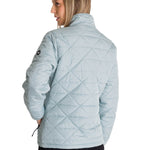 Chaqueta Mujer Triangulo Acolchado Celeste CAT