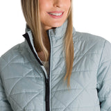 Chaqueta Mujer Triangulo Acolchado Celeste CAT