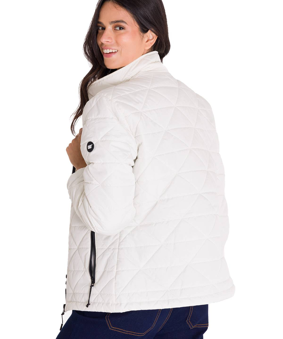 Parka Manga Larga Mujer W Mediumweight Insulated Triangle Quilted Perla Cat
