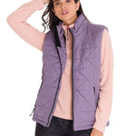 Parka Sin Mangas Mujer W Mediumweight Insulated Triangle Quilted Vest Lila Cat