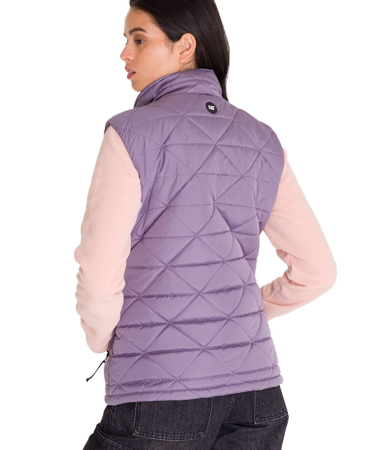 Parka Sin Mangas Mujer W Mediumweight Insulated Triangle Quilted Vest Lila Cat