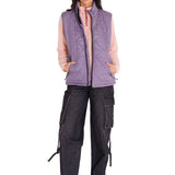 Parka Sin Mangas Mujer W Mediumweight Insulated Triangle Quilted Vest Lila Cat