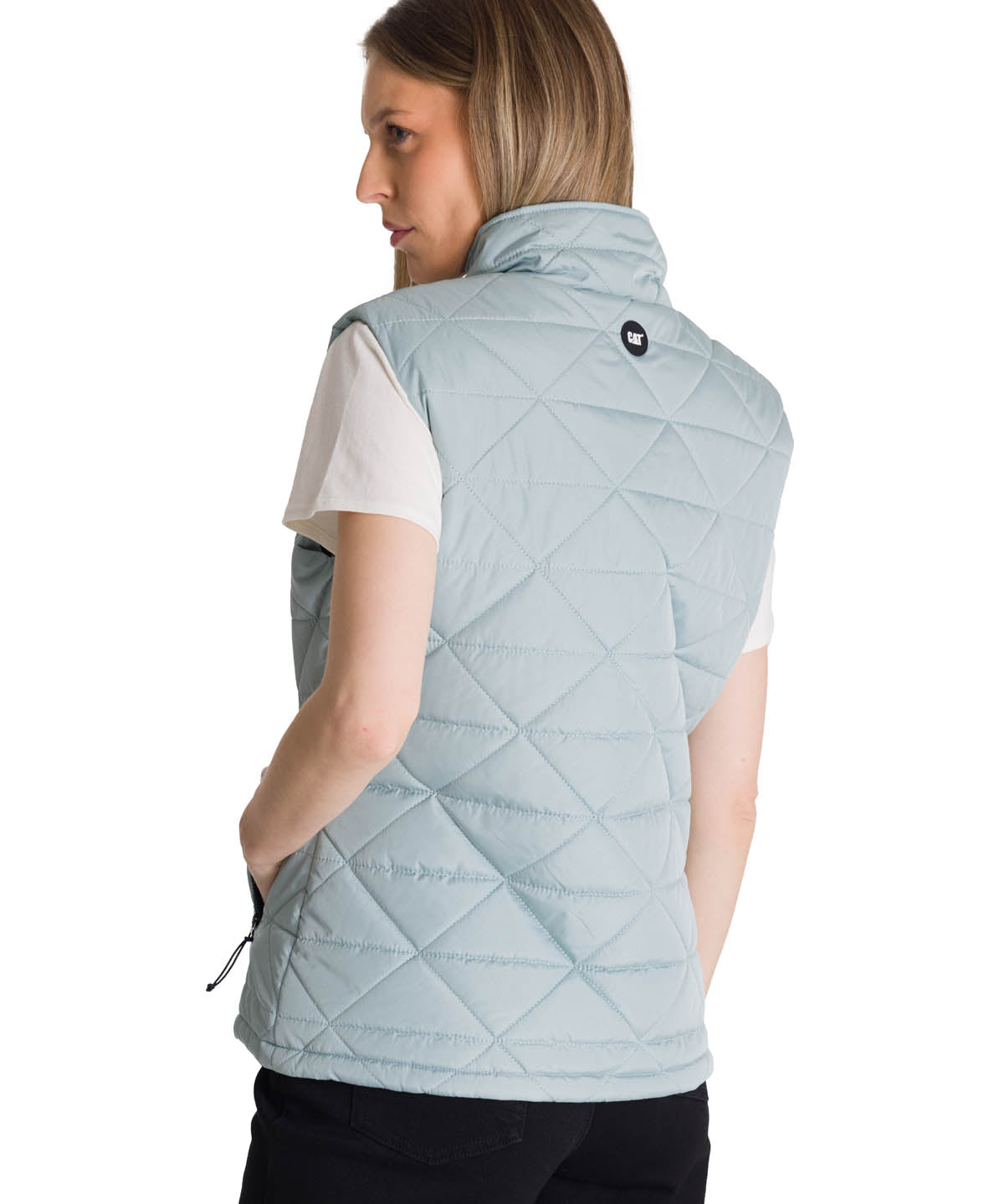 Chaqueta Sin Mangas Mujer Triangulo Acolchado Agua CAT