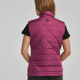 Chaqueta Sin manga Casual Mujer W MEDIUMWEIGHT INSULATED TRIANGLE QUILTED VEST Rosado CAT