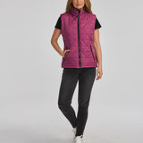 Chaqueta Sin manga Casual Mujer W MEDIUMWEIGHT INSULATED TRIANGLE QUILTED VEST Rosado CAT
