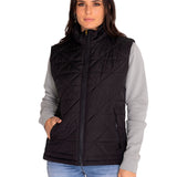 Chaqueta Sin Mangas Casual Mujer W Mediumweight Insulated Triangle Quilted Vest Negro Cat