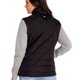 Chaqueta Sin Mangas Casual Mujer W Mediumweight Insulated Triangle Quilted Vest Negro Cat