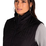 Chaqueta Sin Mangas Casual Mujer W Mediumweight Insulated Triangle Quilted Vest Negro Cat