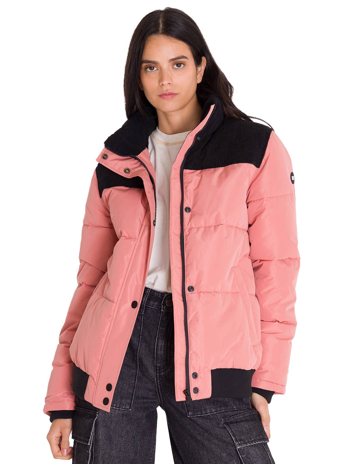 Parka Manga Larga Mujer W Heavyweight Insulated Puffer Coral Cat