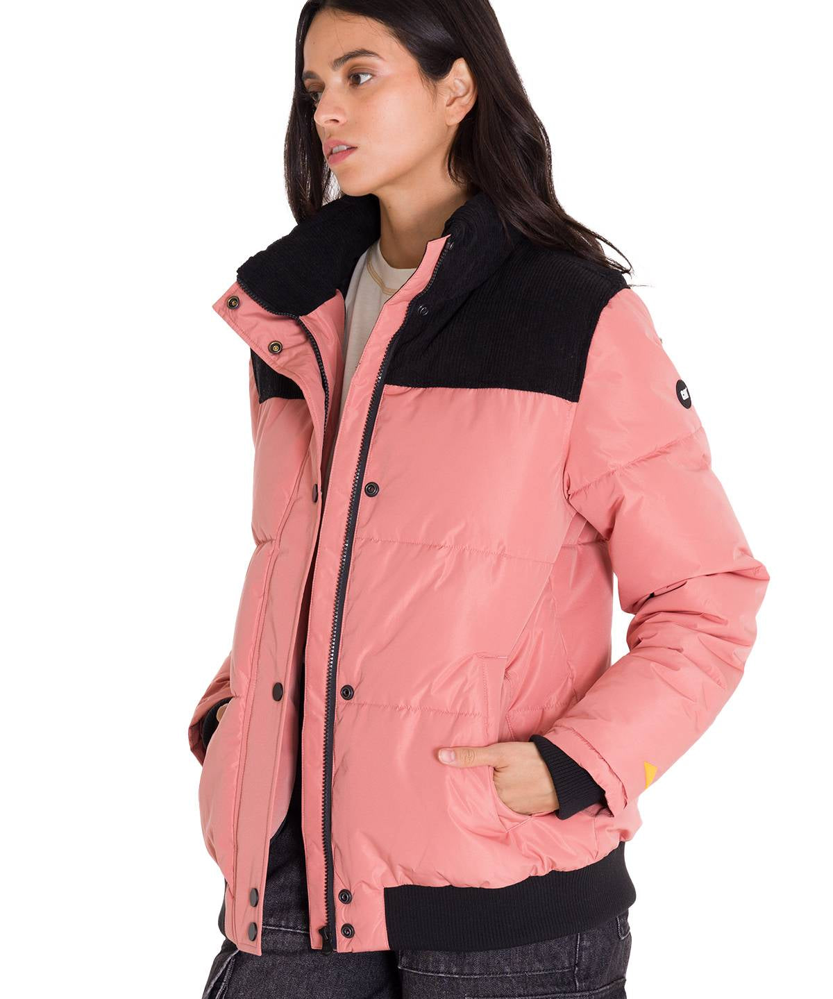 Parka Manga Larga Mujer W Heavyweight Insulated Puffer Coral Cat