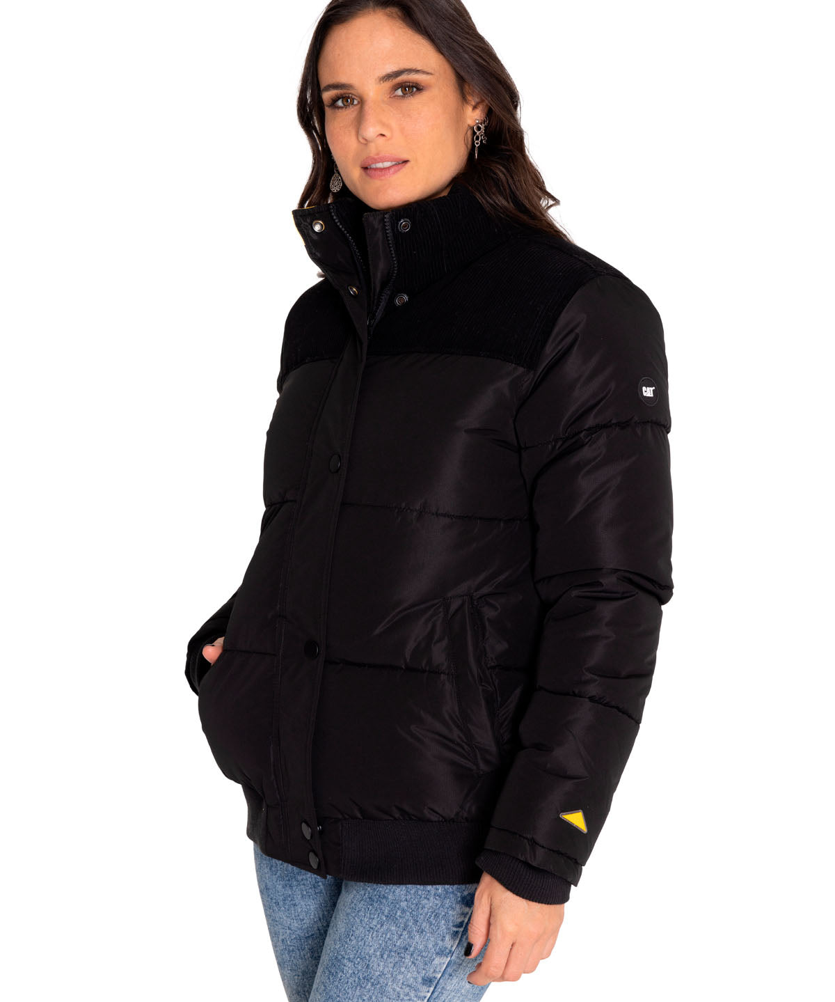 Chaqueta Casual Mujer W Heavyweight Insulated Puffer Jacket Negro Cat