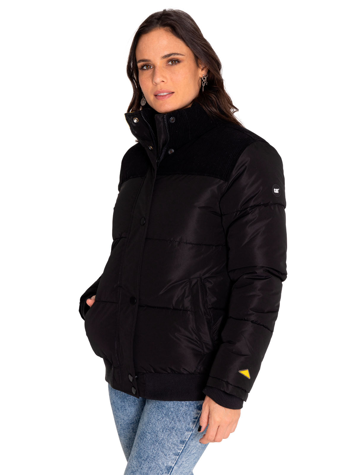 Chaqueta Casual Mujer W Heavyweight Insulated Puffer Jacket Negro Cat