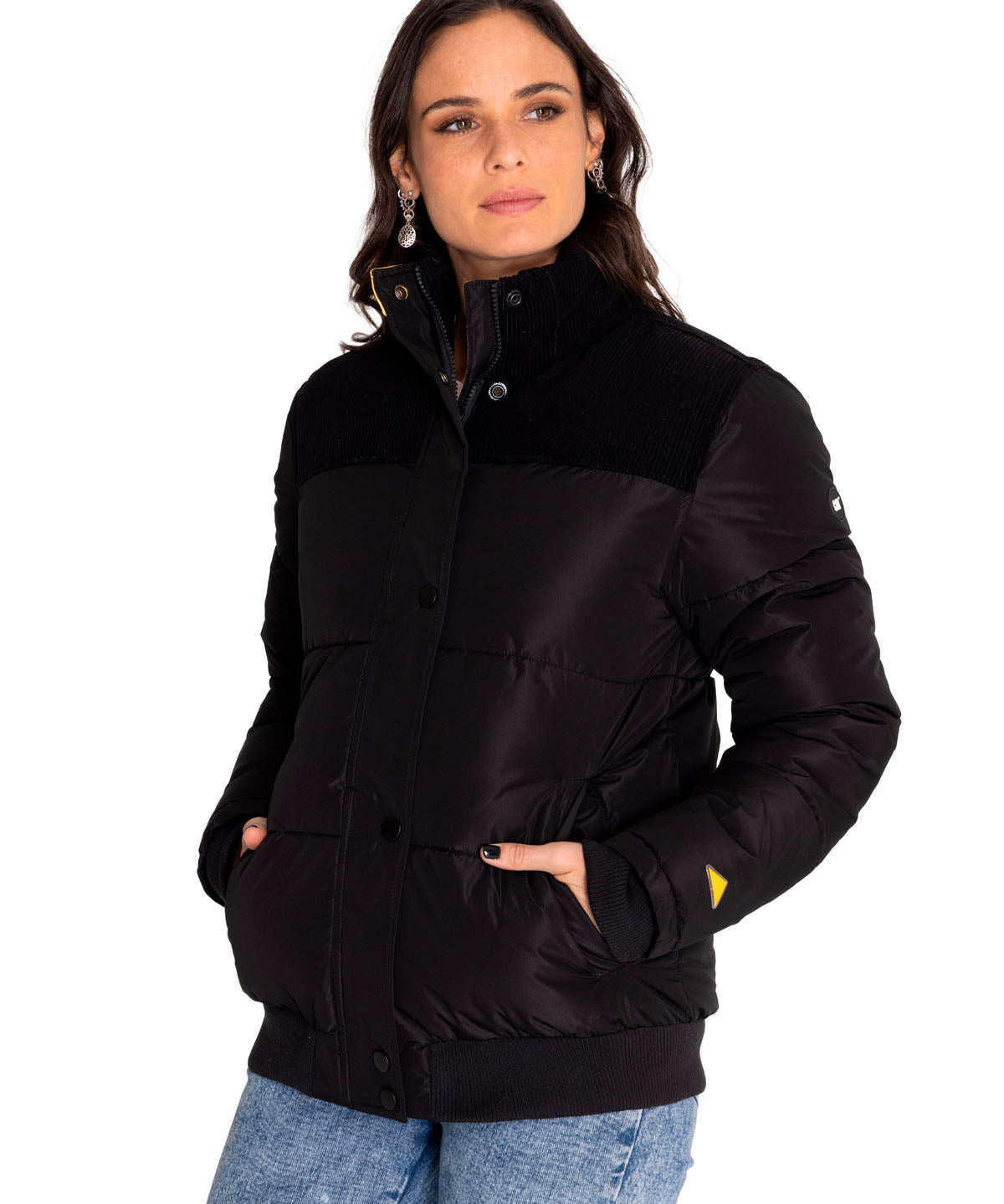 Chaqueta Casual Mujer W Heavyweight Insulated Puffer Jacket Negro Cat