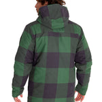Chaqueta Casual Hombre Flannel Snap Front Lightweight Insulated Hooded Jacket Verde Cat
