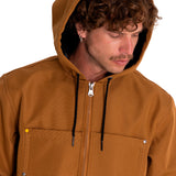 Chaqueta Casual Hombre Bonded Fleece-Lined Work Jacket Café Cat