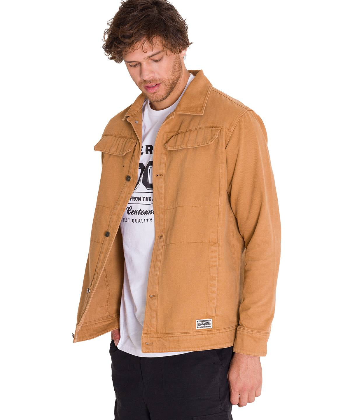 Chaqueta Manga Larga Hombre Heritage Uniform Twill Shirt Caramelo Cat