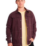 Chaqueta Casual Unisex HERITAGE UNIFORM TWILL SHIRT JACKET Burdeo CAT